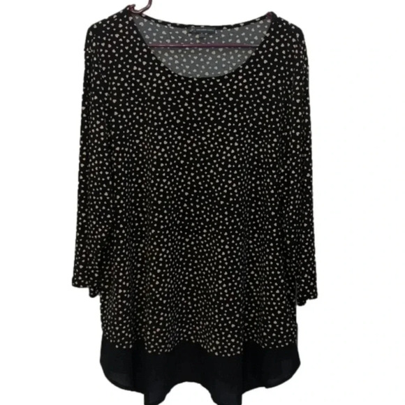 Adriana Papell heart blouse size 2x - Picture 1 of 7